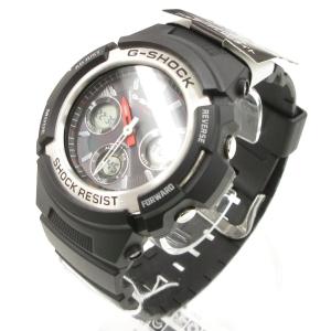 CASIO G-SHOCK タグ付き マルチバンド6 腕時計 アナデジウォッチ 電波ソーラー 黒 ブラック AWG-M100-1AJF