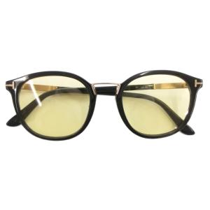 サングラス メガネ アイウェア ウィリントン型 イエローカラーレンズ 黒 ブラック ゴールドカラー /GV