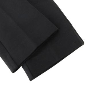 BEAUTY&YOUTH UNITED ARROWS 美品 ダブルニット ノープリーツ スラックス パンツ L テーパード センタープレス 黒 ブラック 1214-105-8873