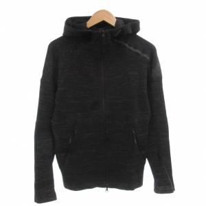 タグ付き Z.N.E. 36H プライムニット フーディ パーカー L 長袖 ジップアップ 黒 ブラック