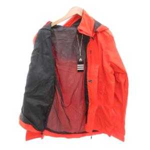 adidas タグ付き HT WANDERTAGジャケット マウンテンパーカー L ジップアップ ロゴ ナイロン オレンジ