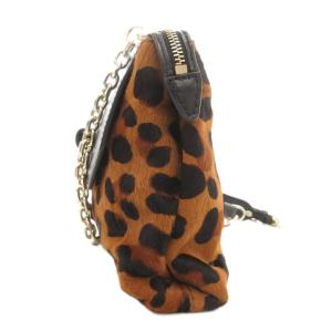 3.1 phillip lim シャーロット CHARLOTTE チェーンショルダーバッグ 斜め掛け クロスボディ ハラコ レザー レオパード柄