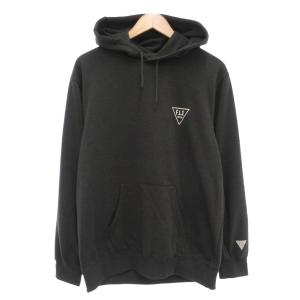 タグ付き F.L.E プルオーバーパーカー L フーディ ロゴ プリント 長袖 ダークグレー /AE