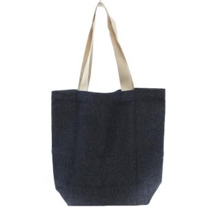J.PRESS 美品 トートバッグ デニム ロゴ ダークインディゴ /AE