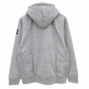 Eddie Bauer EddieBauer タグ付き パーカー フーディ M ジップアップ 長袖 ロゴ グレー /AE
