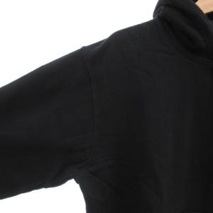 ALPHA INDUSTRIES タグ付き パーカー フーディ L 長袖 ロゴ バッグプリント 黒 ブラック /AE