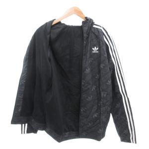 adidas タグ付き MONO WINDBREAKER ウインドブレーカー ジャケット L 総柄 ロゴ ジップアップ