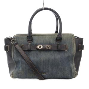 スワッガー ハンドバッグ ショルダー 2WAY デニム インディゴブルー 紺 ダークネイビー F57895