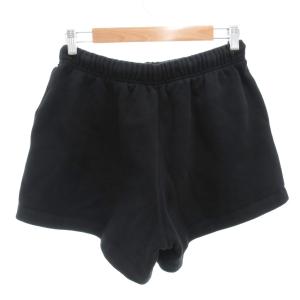 FOG ESSENTIALS ショートパンツ XS スウェット イージー ラバーロゴ 黒 ブラック /AE