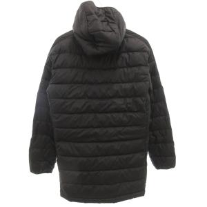 adidas タグ付き エッセンシャルズ ダウンパーカー ジャケット ジップアップ スリーストライプス XL 黒 ブラック