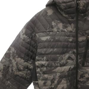 Eddie Bauer EddieBauer タグ付き PERTEX FA MICROTHERM 2.0 フーデット ダウンジャケット M ジップフライ