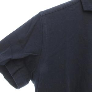GUY ROVER SHIPS ポロシャツ 半袖 L 無地 刺繍 紺 ダークネイビー /AE