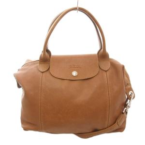 depose プリアージュ ハンドバッグ ショルダー 2WAY ロゴ レザー 茶 ブラウン /AE