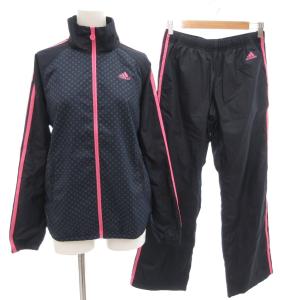 セットアップ climaproof ジャージ ジャケット パンツ S イージー ドット柄 ロゴ 紺 ネイビー