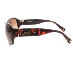 COACH TARYN TORTOISE サングラス アイウェア 度無し べっ甲柄 ロゴ 茶 ブラウン S801 /AE