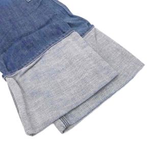 LOEWE フィッシャーマン デニムパンツ ダメージ加工 ロールアップ クロップド丈 44 ブルー系 /UO AA