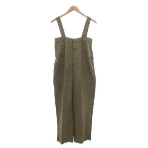 タグ付き コクーンシルエットベアサロペット 0 S センタープレス 茶 ブラウン 09WFO244961