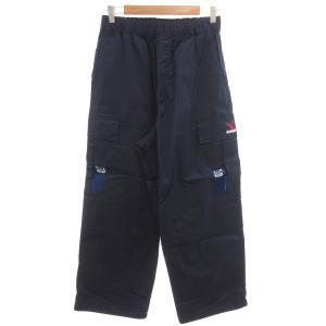 タグ付き イカクサボリ カーゴイージーパンツ 刺繍 S 紺 ネイビー 028000336 /GV