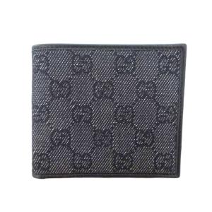 GGキャンバス 二つ折り財布 ブラック系 04862