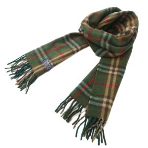 ヴィンテージ マフラー カシミヤ グリーン