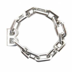 B Chain スリム チェーン ブレスレット M シルバーカラー