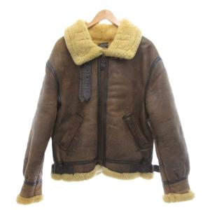 B-3 フライトジャケット ムートン USA製 40 ブラウン AC-17755