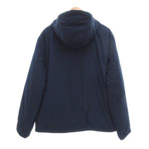 POLO RALPH LAUREN フーデッドダウンジャケット L 紺 ネイビー ワンポイントロゴ ポニー刺繍 /UO
