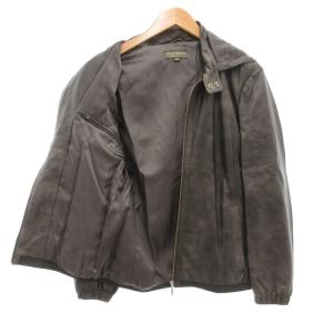 WIND ARMOR レザージャケット 革ジャン M フード ラムレザー グレージュ /AE