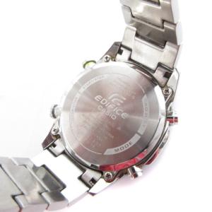 CASIO EDIFICE 腕時計 電波ソーラー クロノグラフ カレンダー付き ステンレス 銀色 EQW-T640DB-1AJF