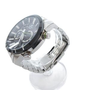 CASIO EDIFICE 腕時計 電波ソーラー クロノグラフ カレンダー付き ステンレス 銀色 EQW-T640DB-1AJF