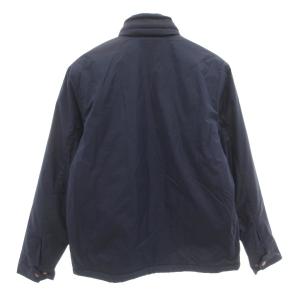 POLO RALPH LAUREN 中綿ジャケット M ロゴ 刺繍 裏起毛 ジップアップ 紺 ネイビー /AE