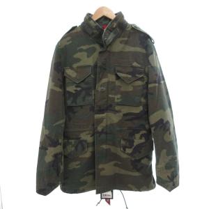M-65 DEFENDER フィールドコート カモフラ L WOODLAND CAMO カーキ系 /UO