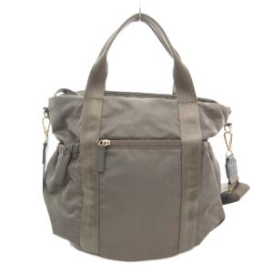 TOCCA SANA SIDEPOCKET TOTE トートバッグ ショルダー 2WAY ロゴ グレー /AE