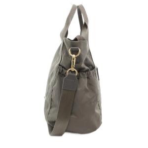 TOCCA SANA SIDEPOCKET TOTE トートバッグ ショルダー 2WAY ロゴ グレー /AE