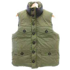 モントリオール ダウンベスト ナイロン レザー切替 S EARTH 3424JML /UO AA