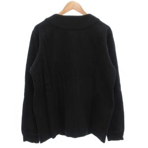 Jackman CONEY ISLAND スウェットジャケット SWEAT JACKET ノーカラー L 黒 ブラック