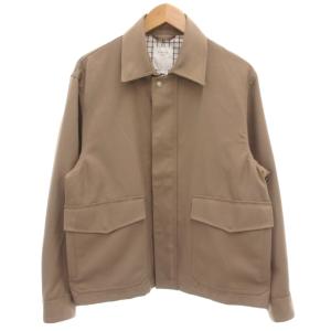 撥水 ツイル ブルゾン ジャケット 裏地チェック M ベージュ 92-18-0352-286 /GV