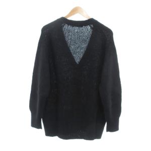 GALERIE VIE 22AW 美品 キッドモヘヤ Vネックカーディガン ニット F ブラック /UO