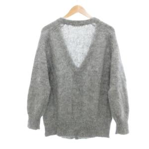 GALERIE VIE 22AW 美品 キッドモヘヤ Vネックカーディガン ニット F グレー /UO
