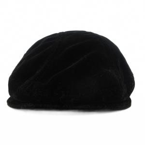 NEW YORK HAT ベロア ハンチングキャップ 帽子 USA製 黒 ブラック /GV