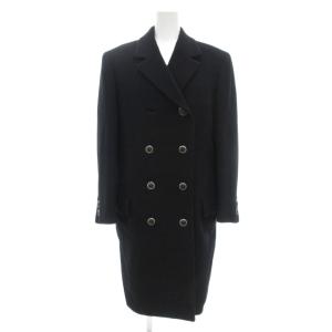 ダブルブレストコート Pコート ピーコート メデューサボタン ミドル ハーフ 40 ブラック /UO AA