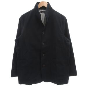 ミリタリークロス スタンドカラージャケット ブルゾン L 紺 ネイビー 114-04-0338 /GV