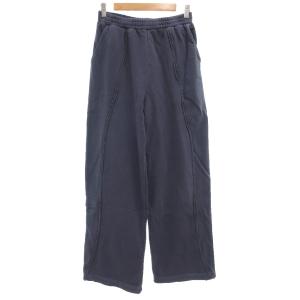 タグ付き OddStudio 別注 ピグメントバックダメージロゴスウェットパンツ ワイド イージー M