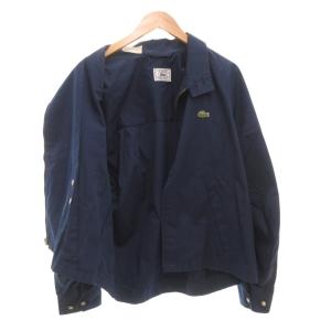 LACOSTE ヴィンテージ IZOD ハリントンジャケット XL スイングトップ ジップアップ ロゴ 紺 ネイビー /AE