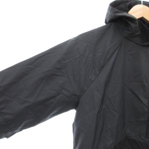 UNDER ARMOUR UNDERARMOUR 美品 UAラッシュ ウーブン アノラック パーカー フーディ SM プルオーバー 長袖 ナイロン 黒 ブラック