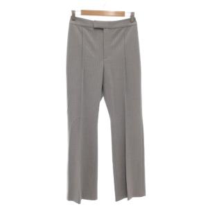 美品 パンツ スラックス 2 センタープレス ストライプ グレー /AE