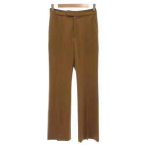 スラックス パンツ センタープレス ストレッチ 0 茶 ブラウン 44021 /UO