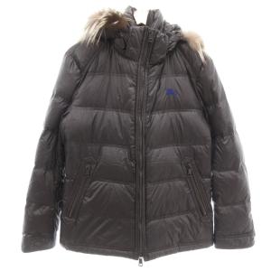 ダウンジャケット シルバーフォックスファー M ブラック