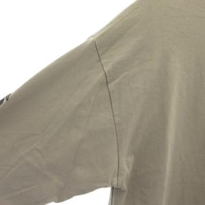 FREAK'S STORE ワイルドシングス 別注 23AW ビッグシルエット 袖プリント Tシャツ ロンT 長袖 L ベージュ /FF
