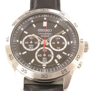 腕時計 4T53-00A0 アナログウォッチ クォーツ クロノグラフ 文字盤ブラック シルバーカラー /AE